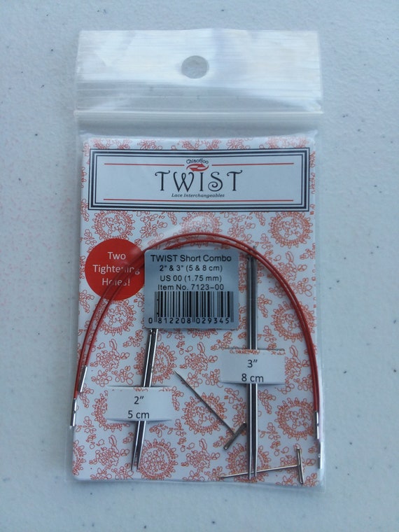 6 5 ChiaoGoo Twist Short Combo Set 2/" /& 3/"- US 4 8 7