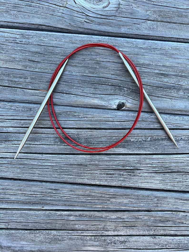 ChiaoGoo 40 Inch Circular Knitting Needles Red Lace 7040 zdjęcie 4