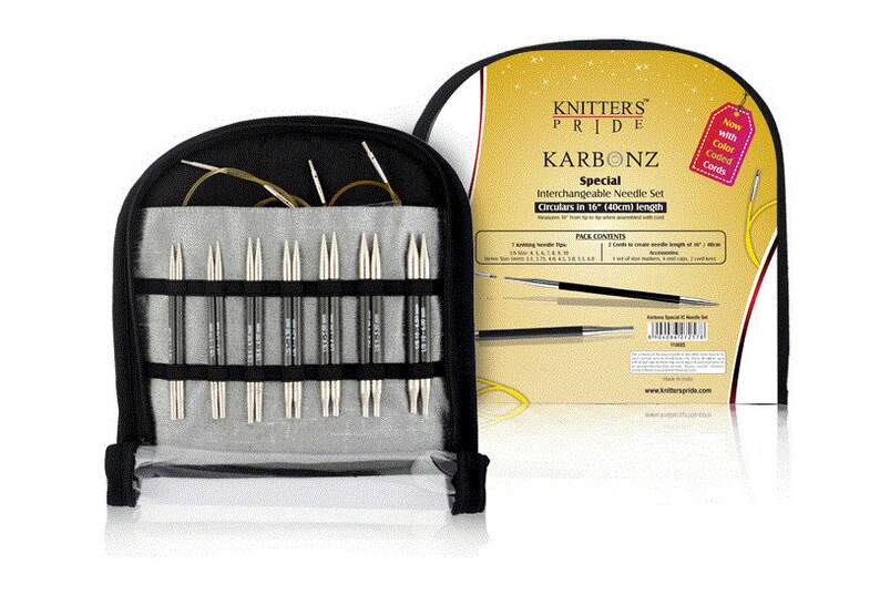 Knitter/'s Pride Karbonz Special 16 Short Tip Interchangeable Knitting Set