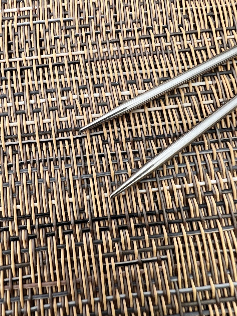 4 Inch Mini Twist Steel Knitting Tips ChiaoGoo image 2