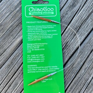 ChiaoGoo 9 Inch Circular Knitting Needles Bamboo 2009 image 9