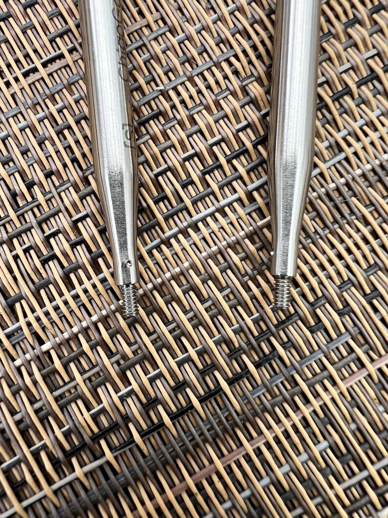 Puntas de agujas de tejer de acero TWIST de 5 pulgadas ChiaoGoo imagen 4