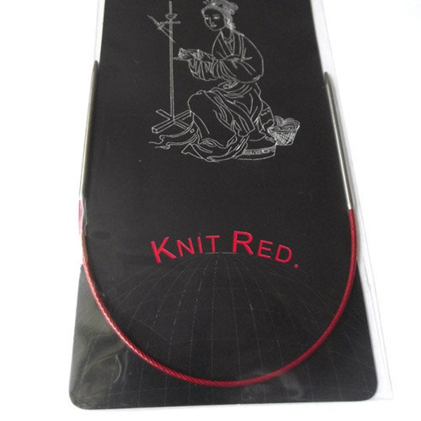 9" (23 cm) ChiaoGoo Regular RED Circular Knitting Needles