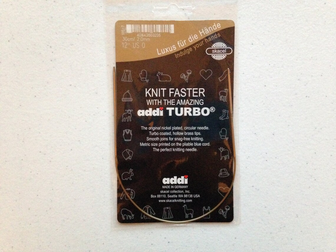Addi Turbo® 16 Inch (40 Cm) Circular Knitting Needles Skacel USA - Etsy