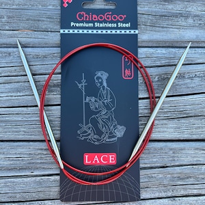 ChiaoGoo 40 Inch Circular Knitting Needles Red Lace 7040 zdjęcie 10