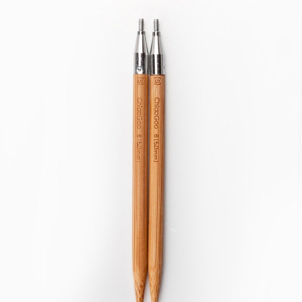 4 inch (10 cm) ChiaoGoo SPIN Bamboo Interchangeable Needle Tips