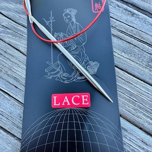 ChiaoGoo 16 Inch Circular Knitting Needles Red Lace 7016