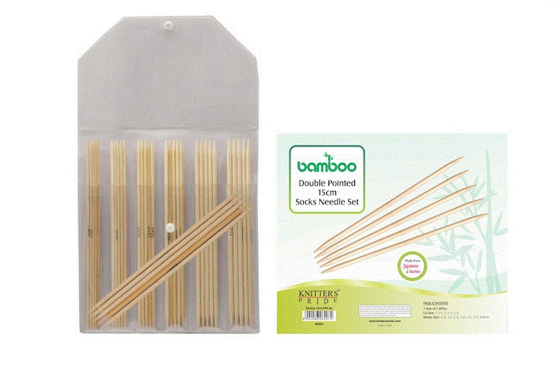 15 cm Double Pointed Needle Set Knitters Pride Bamboo 6 inch 6 15 cm