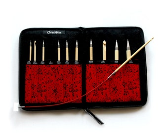 ChiaoGoo T-SPIN Bamboo 5.7 inch (14.5 cm) Tunisian Crochet Hook Set