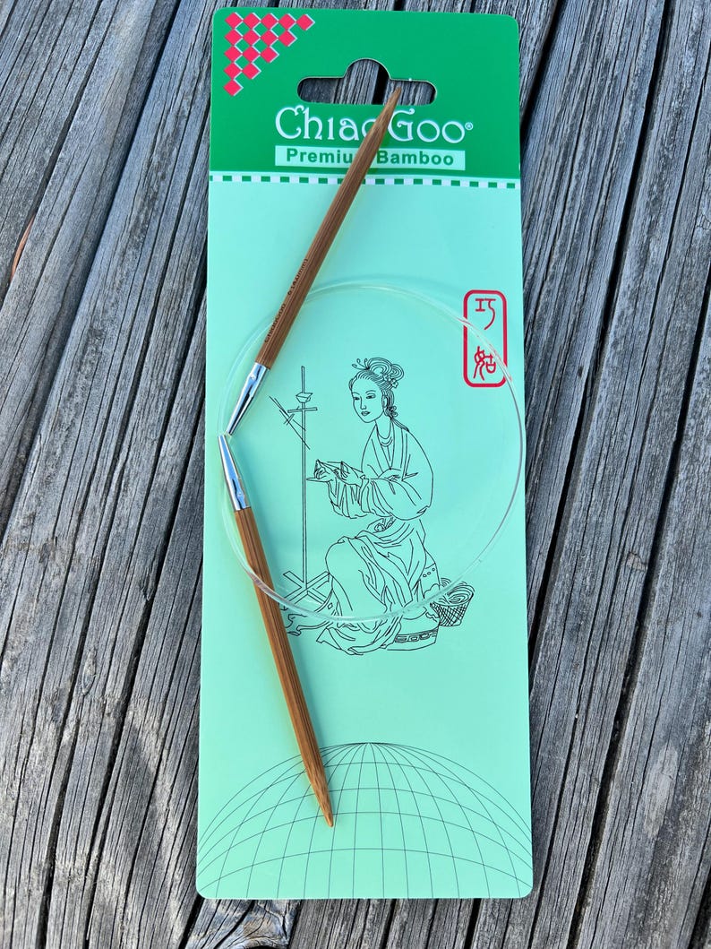 ChiaoGoo 16 Inch Circular Knitting Needles Bamboo 2016 image 1