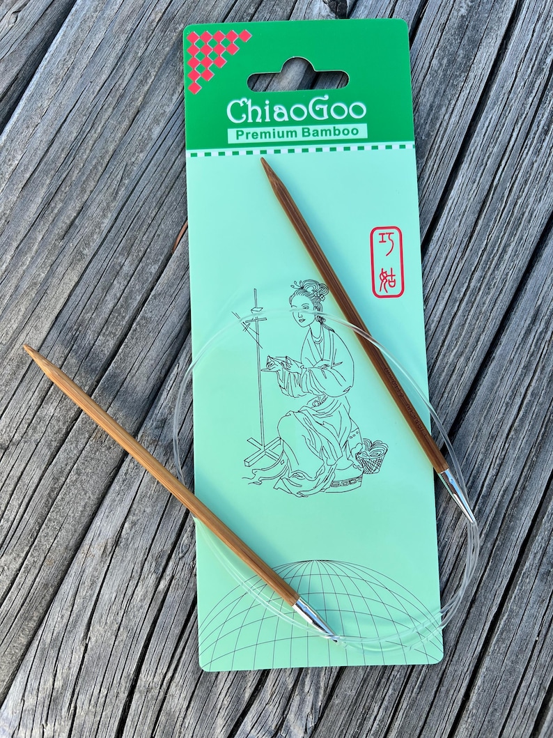 ChiaoGoo 40 Inch Circular Knitting Needles Bamboo 2040 image 1
