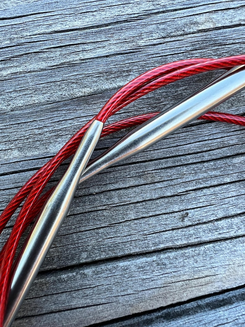 ChiaoGoo 40 Inch Circular Knitting Needles Red Lace 7040 zdjęcie 3