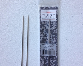 ChiaoGoo 5 inch (13 cm) TWIST **MINI** US 000-1.5 Interchangeable Needle Tips