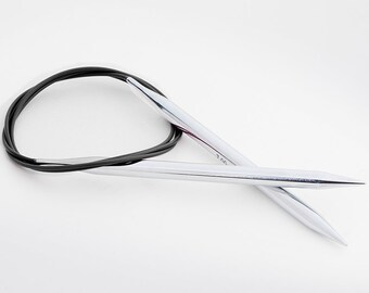 32" (80 cm) Nova Platina Knitter's Pride Fixed Circular Needles