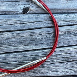 ChiaoGoo 40 Inch Circular Knitting Needles Red Lace 7040 zdjęcie 6