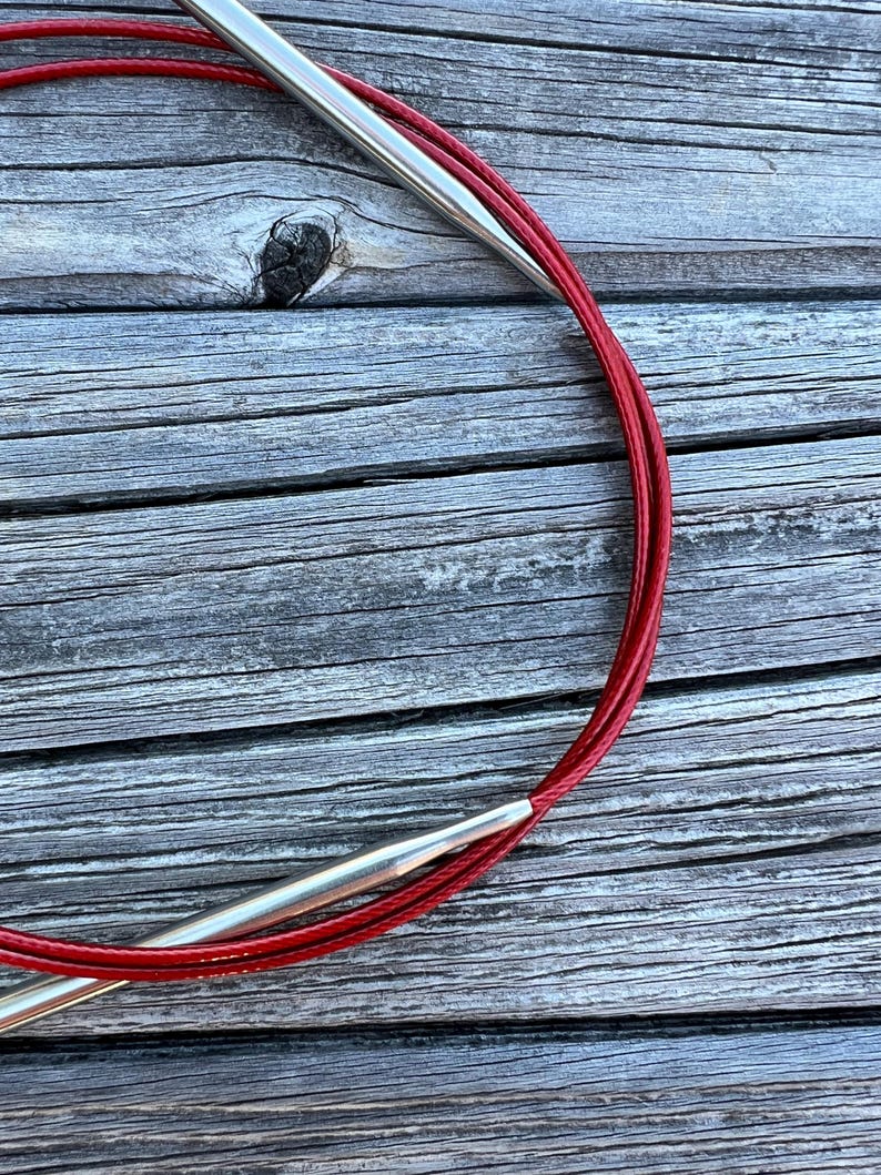 ChiaoGoo 40 Inch Circular Knitting Needles Red Lace 7040 zdjęcie 6