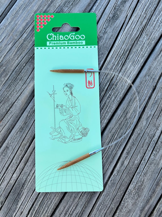 ChiaoGoo 9 Inch Circular Knitting Needles Bamboo 2009