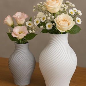 Spiral Vase – Modern Minimalist Vase | Home Decor, Gift, Contemporary Design