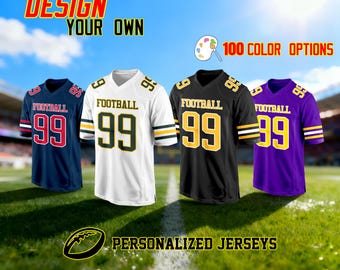 Maglia da calcio personalizzata con nome, numero, logo, uniforme della squadra, maglietta sportiva, regalo per uomini, donne, bambini, bambini piccoli e tifosi di calcio.