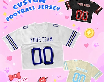 Camiseta de fútbol personalizada para mujer: nombre y número personalizados, camiseta deportiva de verano para el día del partido, entrenamiento o festival.