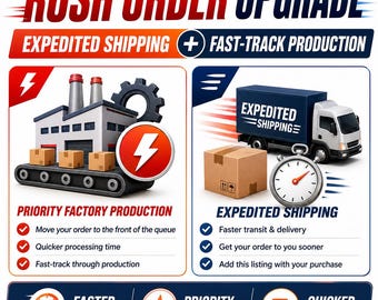 Produzione rapida in fabbrica e spedizione accelerata / Solo per ordini esistenti / Opzione ordine urgente