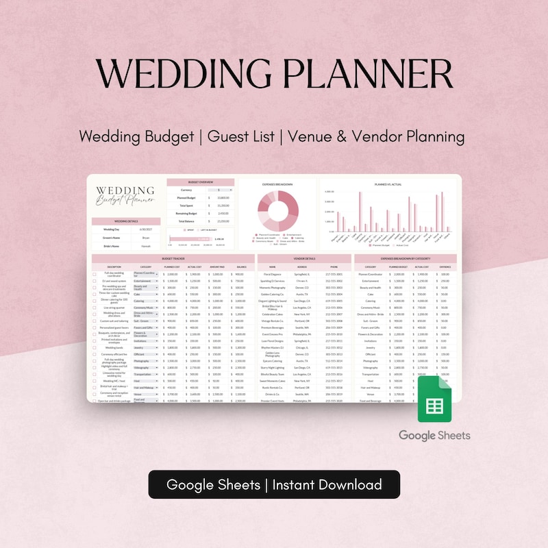 Excel Template for Women - Etsy UK