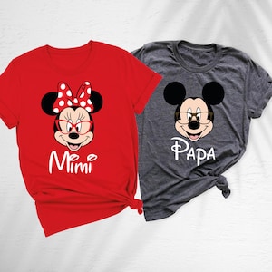 Disney Grandparents Shirt, Disneyworld Matching Shirts, Papa Mickey Shirt, Mimi Minnie Tshirt, Grandpa Disneyland Tee, Disney Grandma Outfit