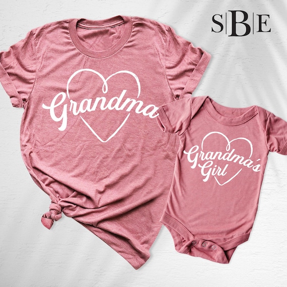 Grandma And Me Shirt, Grandmas Girl Shirt, New granddaughter Mothers Day Tshirt, Mother Daughter Tee, Mimis girl Outfit, Mommy and Me shirts