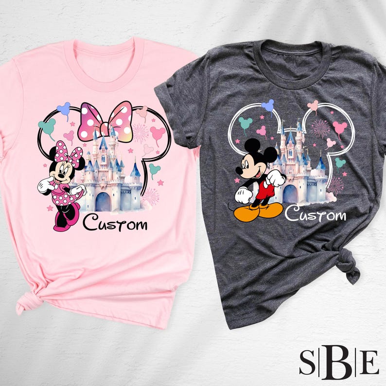 Disney Family Shirt Disneyworld Castle Tee, Cute Disney Girl Tshirt, Disney Women Outfit, Minnie Mouse Shirt, Disneyland Shirt, Mickey Shirt