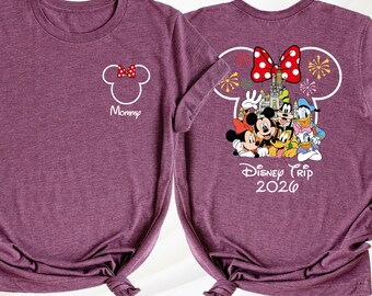 Family Trip Disney Shirt 2026 Disneyland Shirts Mickey and Friends Tshirt, Disneyworld Shirt Disney Group Tee Custom Disney Vacation Tees