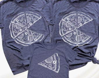 Family Matching Pizza Shirt, Mom Dad Baby Shirts, Father's Day Mother's Day Shirt, Daddy and Me Tshirt, Mommy Baby Shirt, Funny Family Shirt