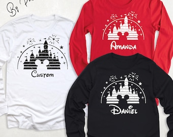 Disney Trip Family Matching Long Sleeve Custom Disney Family Long Sleeve Disneyland Long Sleeve Disney Vacation Tees Disney Kids Long Sleeve