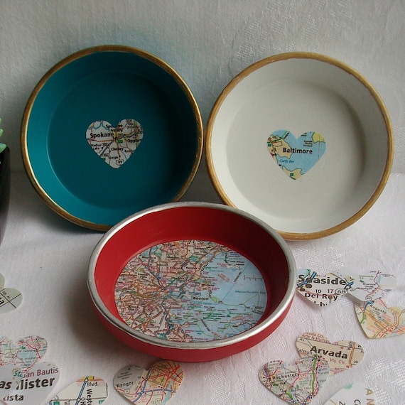 Personalized Ring Dish Personalized Gift Map Jewelry Dish Custom Gift Ring Dish Custom Map Art Catch All Dish Trinket Dish Wedding Gift Etsy