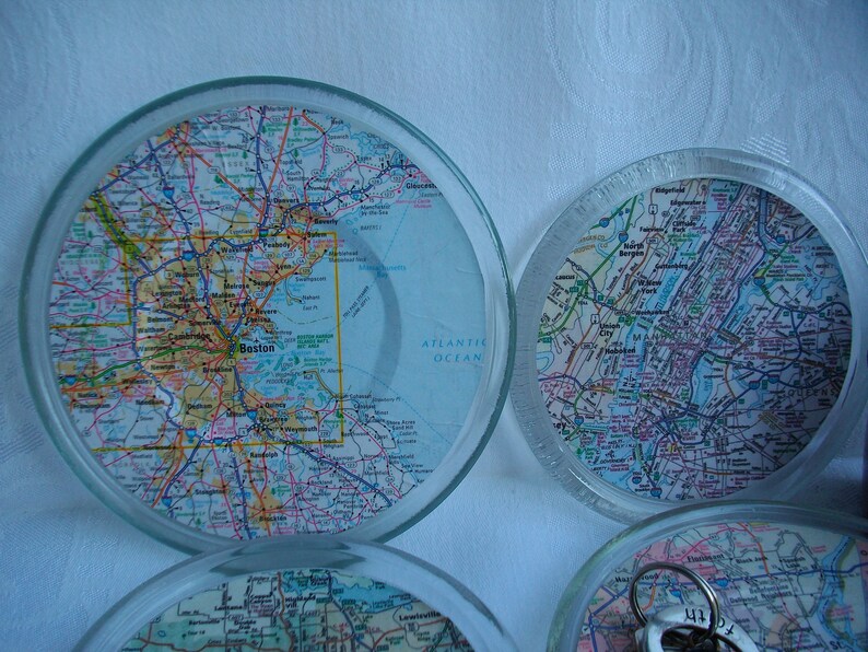 Wedding Gift Catch All Dish Personalized Ring Dish Personalized Gift Glass Map Jewelry Dish Trinket Dish Custom Gift Ring Dish