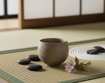 Japanische Handgemachte Rough Pottery Teetasse Keramik