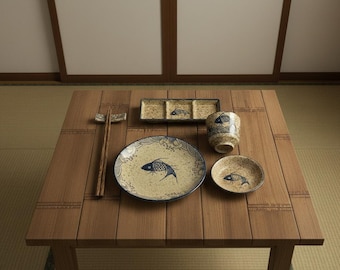 Ceramic Tableware for Japanese Cuisine - Unique Dining Set