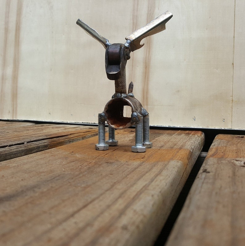 Scrap Metal Deer Sculpture Welded deer Sculpture buck | Etsy