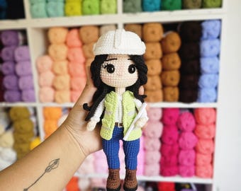 20cm Engineer Amigurumi Pattern (PDF Pattern)