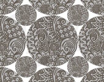 Henna Kreise Musterdesign: Stoff, Becher, Tapete (Digitale Datei)