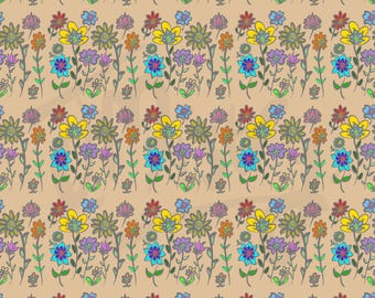 Bunte Wildblumen Muster: Stoff, Becher, Tapete, Geschenkpapier (Digitale Datei)