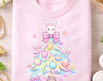 Archivo PNG de conejito de Pascua, huevo de Pascua pastel, diseño navideño de conejito, camiseta sublimada, descarga instantánea