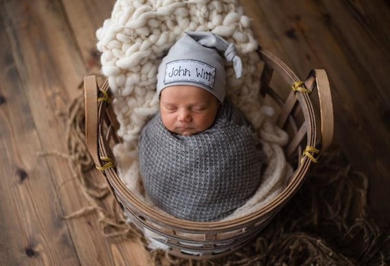 Newborn Baby Cotton Bow Soft Stretchy Hospital Hat Beanie Infant Girl Boy Kid KS 