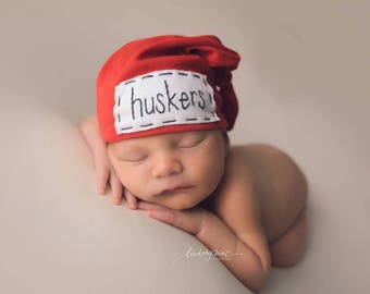 YOU CHOOSE COLOR: Name hat, personalized hat, knot beanie, photography prop, birth announcement, knots, hospital hat, photo prop
