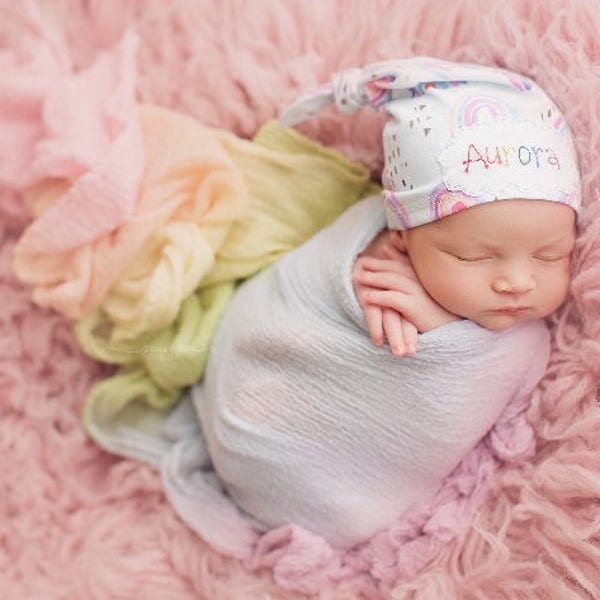 Baby Rainbow Hat Etsy