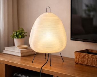 Japanese Floor Lamp Rice Paper Lamp Japanese Lantern Minimalist Lighting Cozy Home Decor Unique Lighting Noguchi Lamp