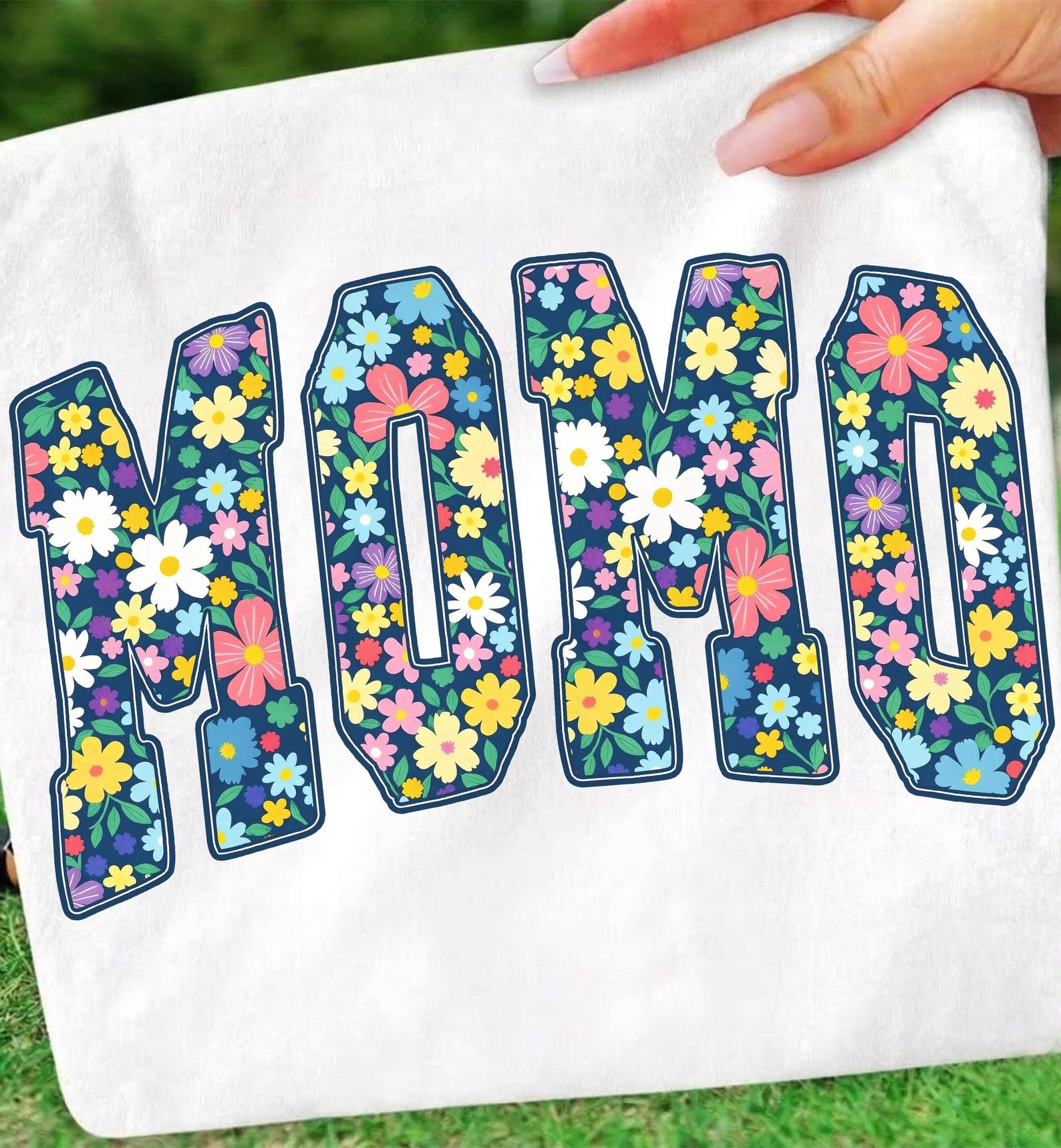 Floral Momo PNG, Floral Spring Momo Design for Shirt, Colorful Flower ...