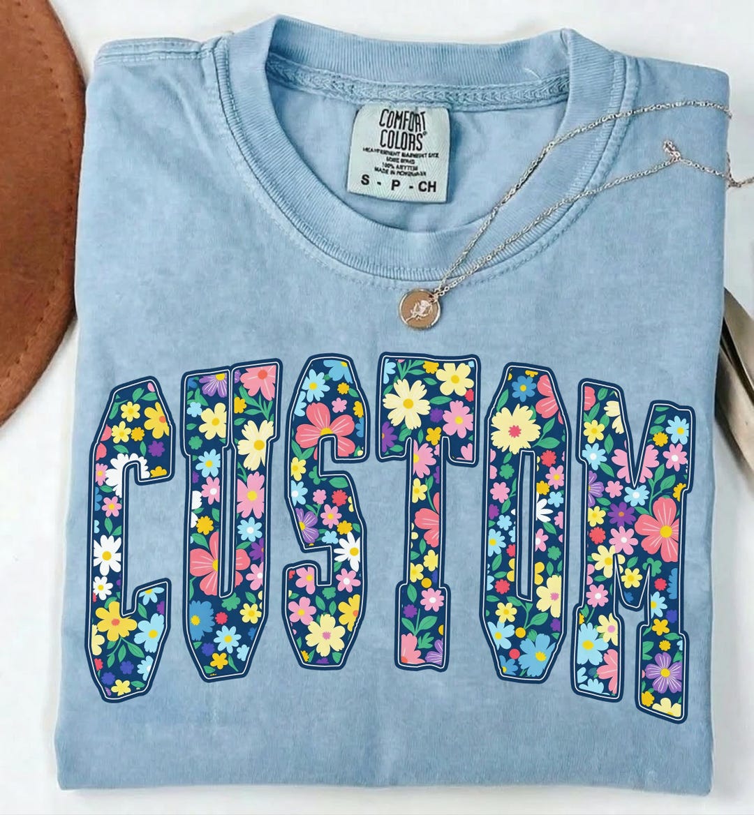 Custom Name Image Example Custom Name PNG, Personalized Floral Spring Name Design, Family Name ...
