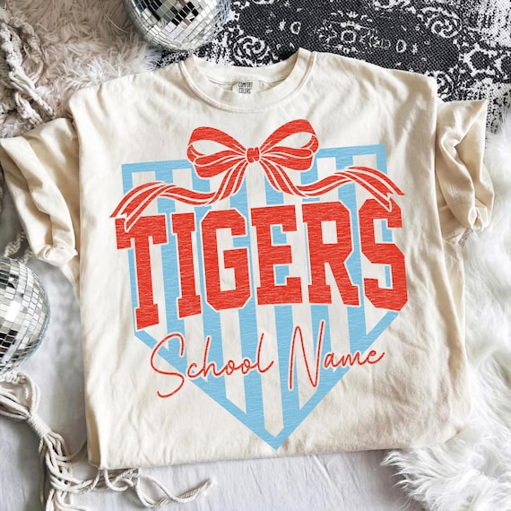 Custom School Mascot Png, Retro Stripe Coquette Sport Png, School Spirit Team Png, Baseball Mascot Png, Personalized Mascot Team Png