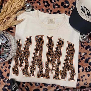 Mama PNG, Leopard Mama PNG, Trendy Varsity Mom Shirt Sublimation Design, Retro Mother's Day Digital Download