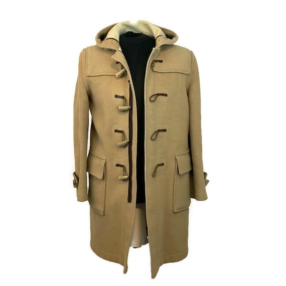 Vintage 60s Camel Duffle Coat, 1960s Hooded Duffle